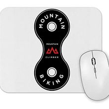 Baskı Dükkanı Mountain Bike Elo Corrente Branca Mouse Pad