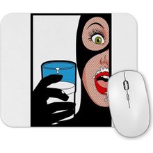 Baskı Dükkanı Mulher Gato Mouse Pad