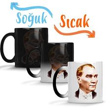 Baskı Dükkanı Mustafa Kemal Atatürk 02 Sihirli Porselen Kupa