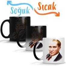 Baskı Dükkanı Mustafa Kemal Atatürk 03 Sihirli Porselen Kupa