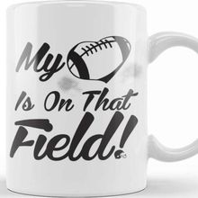 Baskı Dükkanı My Heart Is On That Field Football Cheerleader Kupa