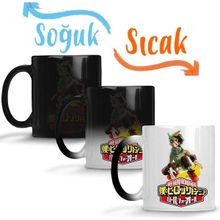 Baskı Dükkanı My Hero Academia Beyaz Naruto Miyazaki One Piece Anime Sihirli Porselen Kupa