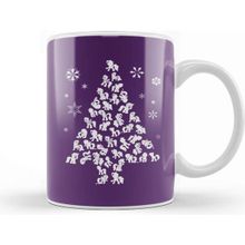 Baskı Dükkanı My Little Pony Christmas Tree Silhouette Kupa