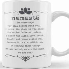 Baskı Dükkanı Namaste Yazı Meditasyon 01 Kupa