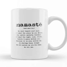 Baskı Dükkanı Namaste Yazı Meditasyon 02 Kupa