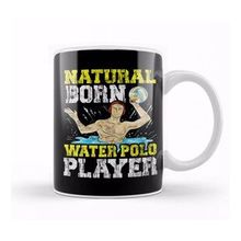 Baskı Dükkanı Natural Born Water Polo Player Waterpolo Athlete Kupa