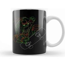 Baskı Dükkanı Ninja Turtles Neon 90's Ninja Turtle Michelangelo Kupa