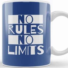 Baskı Dükkanı No Rules No Limits Slogan Kupa