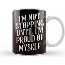 Baskı Dükkanı Not Stopping Until Proud Fitness Workout Bodybuilding Sports Kupa