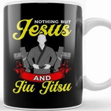 Baskı Dükkanı Nothing But Jesus And Jiu Jitsu Bjj Jiu Jitsu Kupa