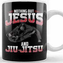 Baskı Dükkanı Nothing But Jesus And Jiu Jitsu Mixed Martial Arts Kupa