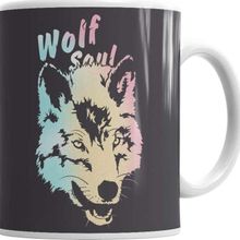 Baskı Dükkanı Ns Wolf Soul 3 Sihirli Porselen Kupa