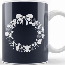 Baskı Dükkanı One Piece Christmas Wreath Pattern Kupa