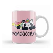 Baskı Dükkanı Pandacorn Panda Unicorn Rainbow Unicorn Kupa