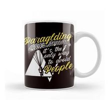 Baskı Dükkanı Paragliding Paraglider Introverted Skydiving Parachuting Sky Kupa