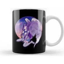 Baskı Dükkanı Pastel Goth Angel Horned Devil Anime Kawaii Girl Kupa