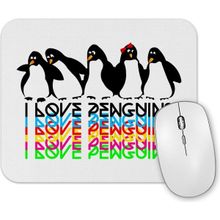 Baskı Dükkanı Penguins Penguen Mouse Pad