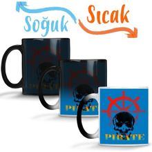 Baskı Dükkanı Piratas Korsanlar Sihirli Porselen Kupa