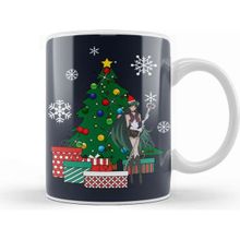 Baskı Dükkanı Pluto Around The Christmas Tree Sailor Moon Porselen 330 ml Beyaz Kupa Bardak