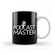 Baskı Dükkanı Podcast Master Podcasting Creator Host Porselen Beyaz Kupa Bardak