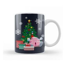 Baskı Dükkanı Poop Around The Christmas Tree Dr Slump Porselen 330 ml Beyaz Kupa Bardak