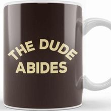 Baskı Dükkanı Porselen Beyaz Big Lebowski The Dude Abides Kupa Bardak