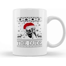 Baskı Dükkanı Porselen Beyaz Big Lebowski The Dude Christmas Knit Kupa Bardak