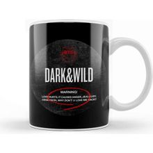 Baskı Dükkanı Porselen Beyaz Bts Dark And Wild Album Cover Kupa Bardak