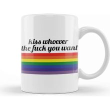 Baskı Dükkanı Pride Kiss Whoever Fck You Want Kupa