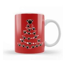 Baskı Dükkanı Pug Dog Christmas Tree Baubles Kupa
