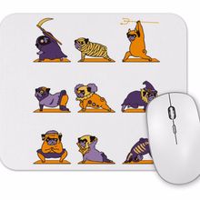 Baskı Dükkanı Pug Köpek Bisiklet Şovu Mouse Pad