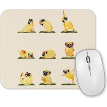 Baskı Dükkanı Pug Yoga Köpek Mouse Pad
