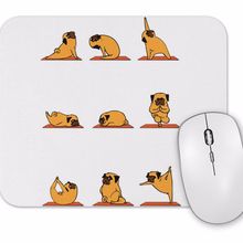 Baskı Dükkanı Pug Yoga Mouse Pad