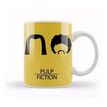 Baskı Dükkanı Pulp Fiction Haircuts Movie Silhouette Kupa
