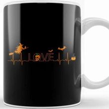 Baskı Dükkanı Pumpkin Halloween Heartbeat Nurse Love Kupa