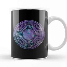 Baskı Dükkanı Purple Galaxy Mandala Kupa