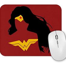 Baskı Dükkanı Quadro Mulher Maravilha Minimalista Mouse Pad