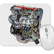 Baskı Dükkanı Red Top Opel Engine Mouse Pad