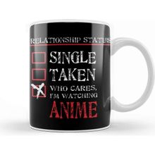 Baskı Dükkanı Relationship Status Anime Funny Porselen 330 ml Beyaz Kupa Bardak