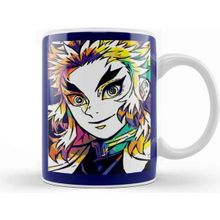 Baskı Dükkanı Rengoku Kyojuro Rengoku Demon Slayer Porselen 330 ml Beyaz Kupa Bardak
