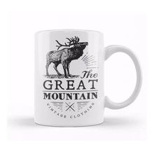 Baskı Dükkanı Retro Animal Stag Great Mountain Vintage Clothing Black Kupa