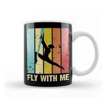 Baskı Dükkanı Retro Fly With Me Aerial Silk Aerialist Acrobat Acrobatics Kupa