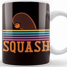 Baskı Dükkanı Retro Squash Racket Ball Sports Court Indoor Trainer Match Kupa