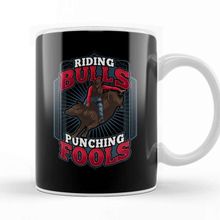 Baskı Dükkanı Riding Bulls Punchin&Fools Competitive Bull Rider Kupa