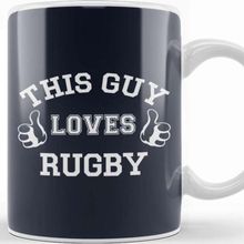 Baskı Dükkanı Rugby Union This Guy Loves Rugby Six Nations Logo Kupa