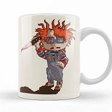 Baskı Dükkanı Rugrats Meets Childs Play Chuckie or Chucky Porselen Kupa