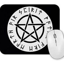 Baskı Dükkanı Runas E Pentagrama Mouse Pad