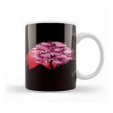Baskı Dükkanı Sakura Japan Flag Cherry Blossom Tree Japanese Art Nature Kupa