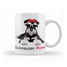 Baskı Dükkanı Schnauzer Mom Bandana S Schnauzer Dog Kupa