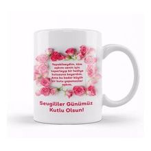 Baskı Dükkanı Sevgililer Günü Sevgiliye Hediye 0244 Kupa